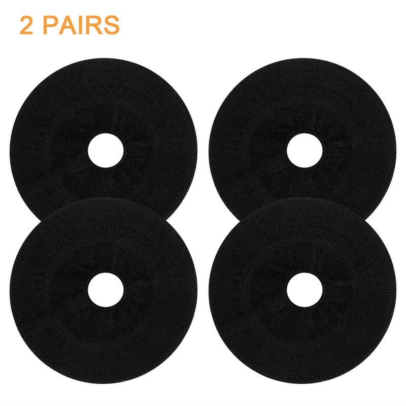 JARMOR Earpads Sweater Cover Protectors with Stretchable Knit Fabric for Beats Studio 3/2 Bose QC35 25 15 Headphones and Other Headsets with 3-4 Inch Ear Cushions [ 2 Pairs ] (Black) - Image 4